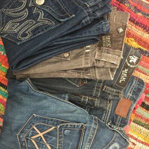 Lot of 6 Men's Designer Jeans MEK BKE William Rast and RSQ